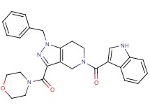 1-benzyl-5-(1H-indol-3-ylcarbonyl)-3-(4-morpholinylcarbonyl)-4,5,6,7-tetrahydro-1H-pyrazolo[4,3-c]pyridine
