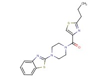 2-{4-[(2-propyl-1,3-thiazol-4-yl)carbonyl]-1-piperazinyl}-1,3-benzothiazole