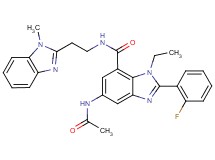 5-(acetylamino)-1-ethyl-2-(2-fluorophenyl)-N-[2-(1-methyl-1H-benzimidazol-2-yl)ethyl]-1H-benzimidazole-7-carboxamide
