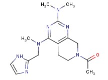 7-acetyl-N~4~-(1H-imidazol-2-ylmethyl)-N~2~,N~2~,N~4~-trimethyl-5,6,7,8-tetrahydropyrido[3,4-d]pyrimidine-2,4-diamine