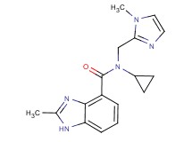 N-cyclopropyl-2-methyl-N-[(1-methyl-1H-imidazol-2-yl)methyl]-1H-benzimidazole-4-carboxamide