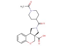 (3aR*,9bR*)-2-[(1-acetylpiperidin-4-yl)carbonyl]-1,2,3,9b-tetrahydrochromeno[3,4-c]pyrrole-3a(4H)-carboxylic acid