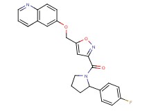 6-[(3-{[2-(4-fluorophenyl)-1-pyrrolidinyl]carbonyl}-5-isoxazolyl)methoxy]quinoline