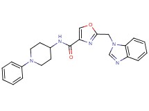 2-(1H-benzimidazol-1-ylmethyl)-N-(1-phenyl-4-piperidinyl)-1,3-oxazole-4-carboxamide