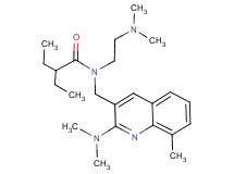 N-[2-(dimethylamino)ethyl]-N-{[2-(dimethylamino)-8-methyl-3-quinolinyl]methyl}-2-ethylbutanamide