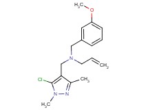 N-[(5-chloro-1,3-dimethyl-1H-pyrazol-4-yl)methyl]-N-(3-methoxybenzyl)prop-2-en-1-amine