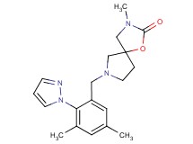 7-[3,5-dimethyl-2-(1H-pyrazol-1-yl)benzyl]-3-methyl-1-oxa-3,7-diazaspiro[4.4]nonan-2-one