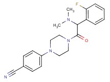 4-{4-[(dimethylamino)(2-fluorophenyl)acetyl]-1-piperazinyl}benzonitrile