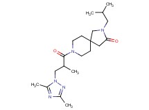 8-[3-(3,5-dimethyl-1H-1,2,4-triazol-1-yl)-2-methylpropanoyl]-2-isobutyl-2,8-diazaspiro[4.5]decan-3-one