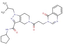 N-cyclopentyl-1-isobutyl-5-[3-(4-oxo-3(4H)-quinazolinyl)propanoyl]-4,5,6,7-tetrahydro-1H-pyrazolo[4,3-c]pyridine-3-carboxamide