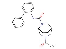 (1S*,5R*)-3-acetyl-N-2-biphenylyl-3,6-diazabicyclo[3.2.2]nonane-6-carboxamide