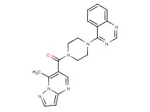 4-{4-[(7-methylpyrazolo[1,5-a]pyrimidin-6-yl)carbonyl]-1-piperazinyl}quinazoline