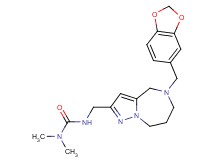 N'-{[5-(1,3-benzodioxol-5-ylmethyl)-5,6,7,8-tetrahydro-4H-pyrazolo[1,5-a][1,4]diazepin-2-yl]methyl}-N,N-dimethylurea