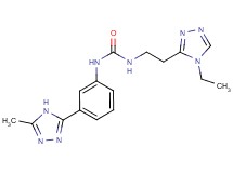 N-[2-(4-ethyl-4H-1,2,4-triazol-3-yl)ethyl]-N'-[3-(5-methyl-4H-1,2,4-triazol-3-yl)phenyl]urea