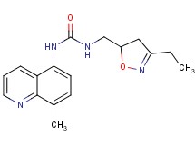 N-[(3-ethyl-4,5-dihydroisoxazol-5-yl)methyl]-N'-(8-methylquinolin-5-yl)urea
