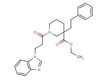 ethyl 1-[3-(1H-benzimidazol-1-yl)propanoyl]-3-(2-phenylethyl)-3-piperidinecarboxylate