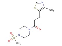 1-(methylsulfonyl)-4-[3-(4-methyl-1,3-thiazol-5-yl)propanoyl]piperazine