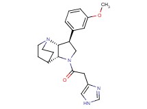 (2R*,3S*,6R*)-5-(1H-imidazol-4-ylacetyl)-3-(3-methoxyphenyl)-1,5-diazatricyclo[5.2.2.0~2,6~]undecane