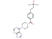2-methyl-4-(4-{[4-(9H-purin-6-yl)-1-piperazinyl]carbonyl}phenyl)-2-butanol