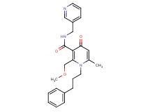 2-(methoxymethyl)-6-methyl-4-oxo-1-(3-phenylpropyl)-N-(3-pyridinylmethyl)-1,4-dihydro-3-pyridinecarboxamide