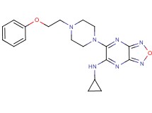 N-cyclopropyl-6-[4-(2-phenoxyethyl)-1-piperazinyl][1,2,5]oxadiazolo[3,4-b]pyrazin-5-amine