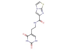 N-[2-(2,4-dioxo-1,2,3,4-tetrahydro-5-pyrimidinyl)ethyl]imidazo[2,1-b][1,3]thiazole-6-carboxamide