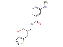 N-[3-hydroxy-2-(2-thienylmethyl)propyl]-2-(methylamino)isonicotinamide
