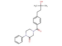 4-[4-(3-hydroxy-3-methylbutyl)benzoyl]-1-phenyl-2-piperazinone