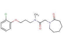 N-[3-(2-chlorophenoxy)propyl]-N-methyl-2-(2-oxoazepan-1-yl)acetamide