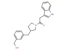 (3-{[1-(1H-indol-3-ylacetyl)pyrrolidin-3-yl]methyl}phenyl)methanol