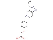 {4-[(3-ethyl-1,4,6,7-tetrahydro-5H-pyrazolo[4,3-c]pyridin-5-yl)methyl]phenoxy}acetic acid