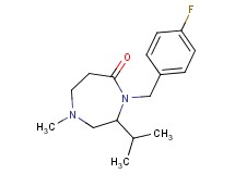 4-(4-fluorobenzyl)-3-isopropyl-1-methyl-1,4-diazepan-5-one