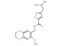 3-isobutyl-N-[(7-methoxy-2,3-dihydro-1,4-benzodioxin-6-yl)methyl]-5-isoxazolecarboxamide