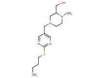 (4-{[2-(butylthio)pyrimidin-5-yl]methyl}-1-methylpiperazin-2-yl)methanol
