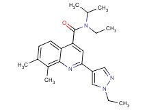 N-ethyl-2-(1-ethyl-1H-pyrazol-4-yl)-N-isopropyl-7,8-dimethylquinoline-4-carboxamide