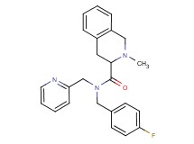 N-(4-fluorobenzyl)-2-methyl-N-(2-pyridinylmethyl)-1,2,3,4-tetrahydro-3-isoquinolinecarboxamide