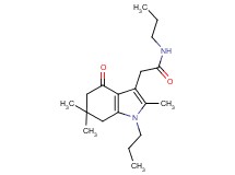 N-propyl-2-(2,6,6-trimethyl-4-oxo-1-propyl-4,5,6,7-tetrahydro-1H-indol-3-yl)acetamide