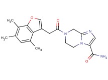 7-[(4,6,7-trimethyl-1-benzofuran-3-yl)acetyl]-5,6,7,8-tetrahydroimidazo[1,2-a]pyrazine-3-carboxamide