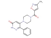 5-{4-[(3-methylisoxazol-5-yl)carbonyl]piperazin-1-yl}-6-phenylpyridazin-3(2H)-one