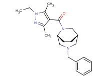(1S*,5R*)-3-benzyl-6-[(1-ethyl-3,5-dimethyl-1H-pyrazol-4-yl)carbonyl]-3,6-diazabicyclo[3.2.2]nonane