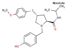 (4R)-1-(4-hydroxybenzyl)-N-isopropyl-4-[(4-methoxyphenyl)thio]-L-prolinamide
