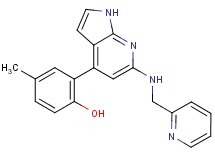 4-methyl-2-{6-[(pyridin-2-ylmethyl)amino]-1H-pyrrolo[2,3-b]pyridin-4-yl}phenol