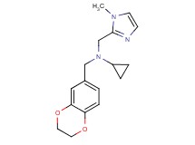 N-(2,3-dihydro-1,4-benzodioxin-6-ylmethyl)-N-[(1-methyl-1H-imidazol-2-yl)methyl]cyclopropanamine