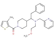 (2-methoxyethyl)(1-{1-[(3-methyl-2-thienyl)carbonyl]-4-piperidinyl}-2-phenylethyl)(2-pyridinylmethyl)amine