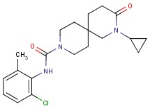 N-(2-chloro-6-methylphenyl)-2-cyclopropyl-3-oxo-2,9-diazaspiro[5.5]undecane-9-carboxamide