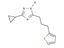3-cyclopropyl-5-[3-(2-thienyl)propyl]-1H-1,2,4-triazole