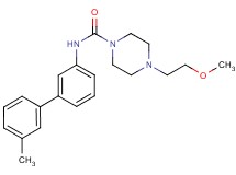 4-(2-methoxyethyl)-N-(3'-methylbiphenyl-3-yl)piperazine-1-carboxamide