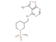 3-methyl-N-{[1-(methylsulfonyl)piperidin-3-yl]methyl}isoxazolo[5,4-d]pyrimidin-4-amine