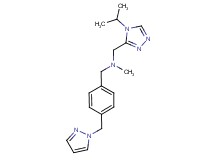 1-(4-isopropyl-4H-1,2,4-triazol-3-yl)-N-methyl-N-[4-(1H-pyrazol-1-ylmethyl)benzyl]methanamine