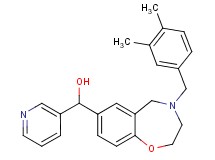 [4-(3,4-dimethylbenzyl)-2,3,4,5-tetrahydro-1,4-benzoxazepin-7-yl](3-pyridinyl)methanol